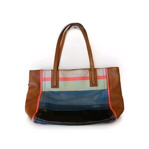 Fossil Emma Tote Shoulder Bag Multicolor Patchwork Leather Large